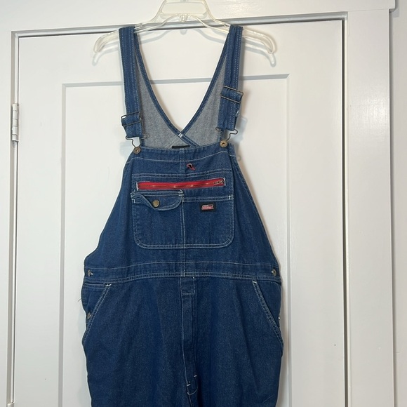 Dickies Blue Denim overalls with Red Label size large. - Picture 2 of 15